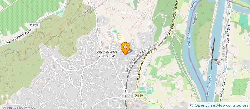 localisation de l'entreprise LES 2L  VILLENEUVE-LES-AVIGNON
