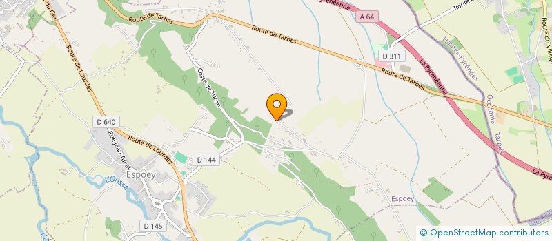 localisation de l'entreprise LES 2LAC  ESPOEY