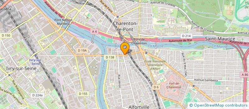 localisation de l'entreprise LES 2M à ALFORTVILLE