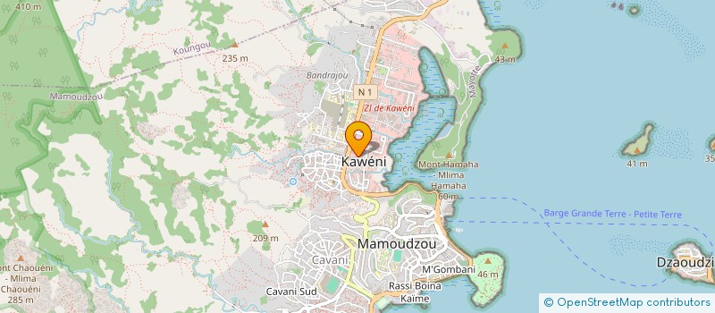 localisation de l'entreprise LES 2M à MAMOUDZOU