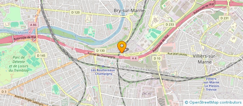 localisation de l'entreprise LES 2S à CHAMPIGNY-SUR-MARNE