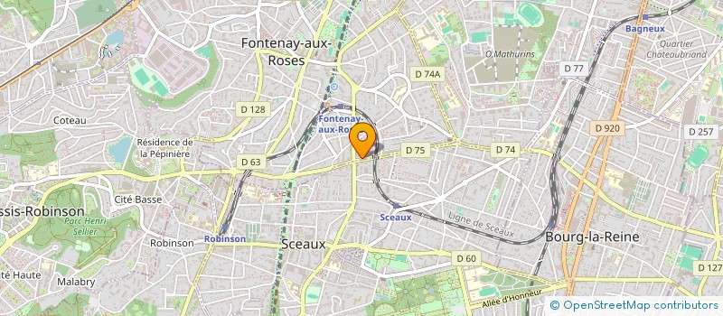 localisation de l'entreprise LES 2S à FONTENAY-AUX-ROSES