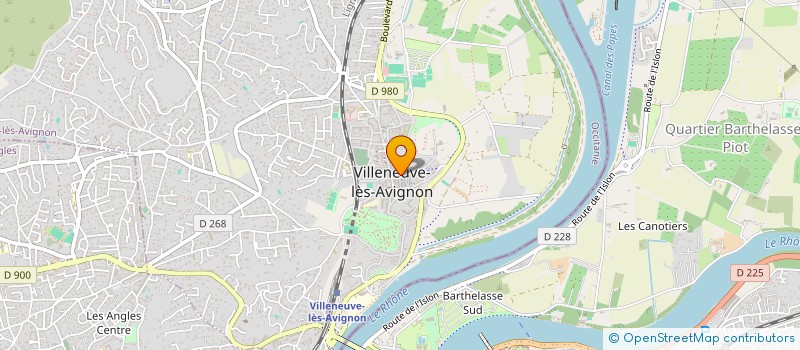 localisation de l'entreprise LES 2Y  VILLENEUVE-LES-AVIGNON