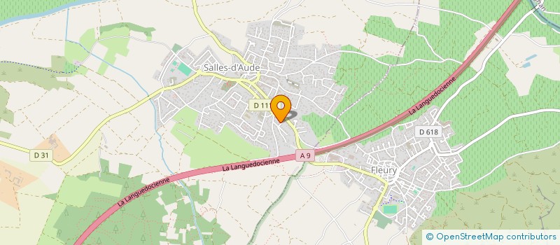 localisation de l'entreprise LES 3 A  SALLES-D'AUDE