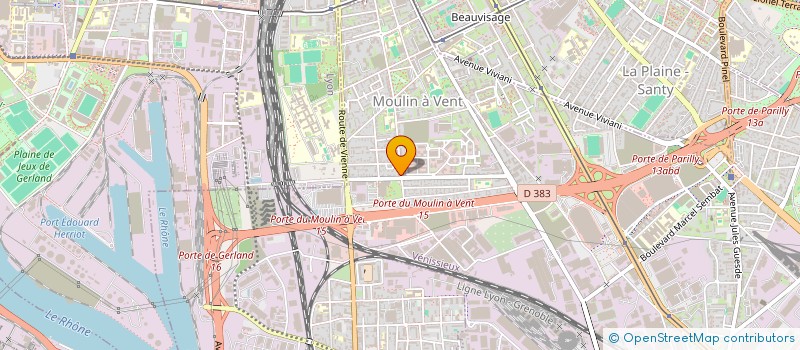 localisation de l'entreprise LES 3 A à VENISSIEUX