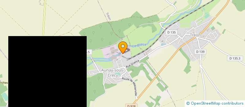 localisation de l'entreprise LES 3 A à AUNAY-SOUS-CRECY