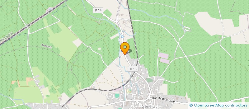 localisation de l'entreprise LES 3 A  GENERAC