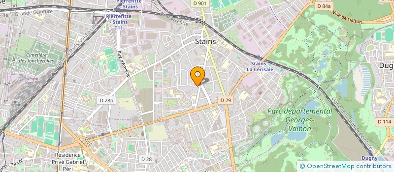 localisation de l'entreprise LES 3 A ASSO ASSISTANCE ALIMENTAIRE à STAINS