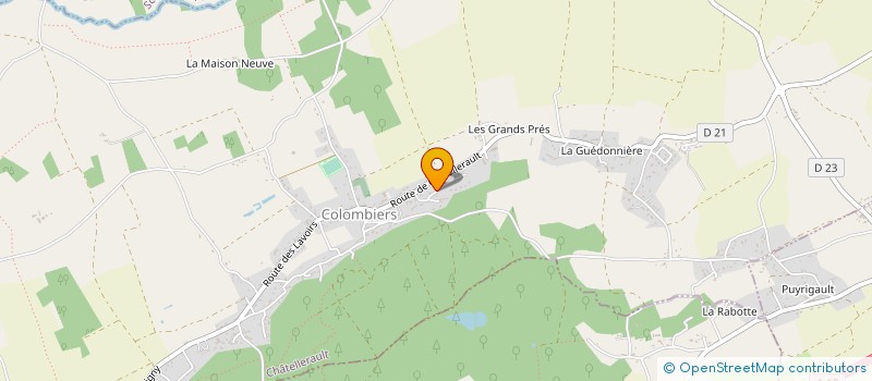 localisation de l'entreprise LES 3 AAA  COLOMBIERS