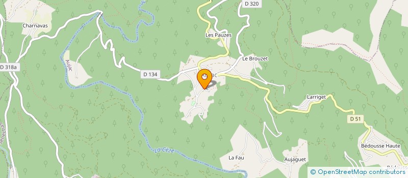 localisation de l'entreprise LES 3 AGNIEL  AUJAC