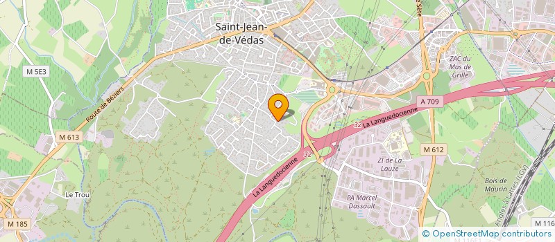 localisation de l'entreprise LES 3 AILES  SAINT-JEAN-DE-VEDAS