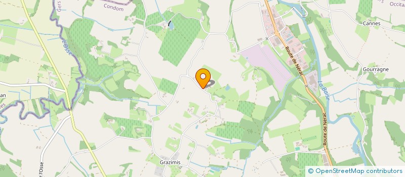 localisation de l'entreprise LES 3 AILES  CONDOM