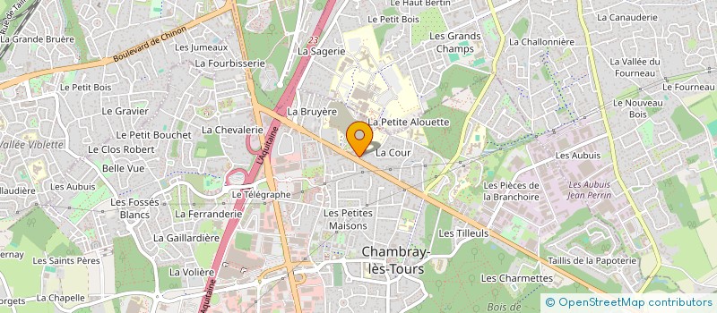 localisation de l'entreprise LES 3 AILES  CHAMBRAY-LES-TOURS