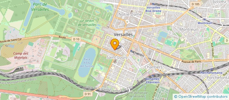 localisation de l'entreprise LES 3 AILES à VERSAILLES