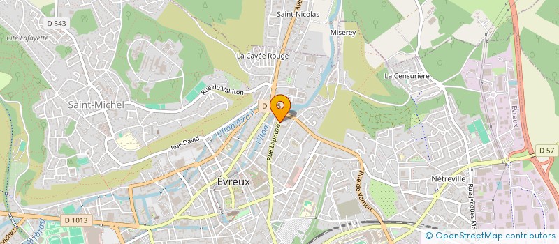 localisation de l'entreprise LES 3 ALLIANCES  EVREUX