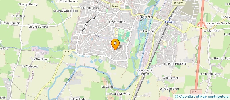 localisation de l'entreprise LES 3 ALLIANCES  BETTON