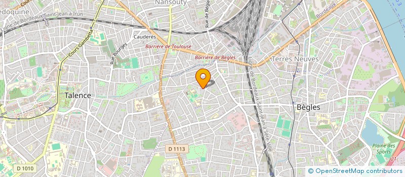 localisation de l'entreprise LES 3 ANGES à BEGLES