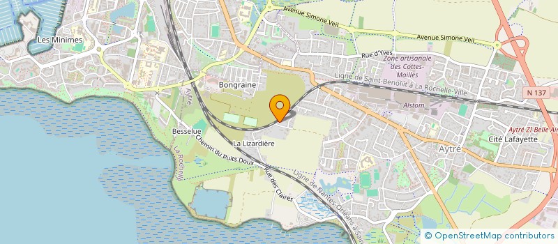 localisation de l'entreprise LES 3 ARBRES  AYTRE