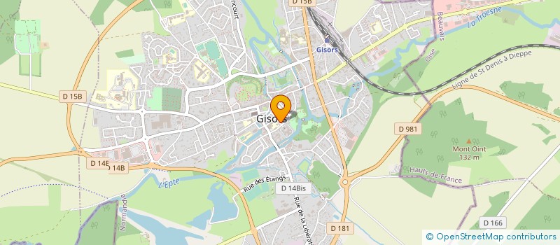 localisation de l'entreprise LES 3 ARMES GISORS à GISORS