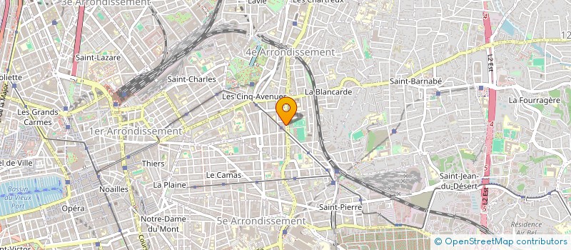 localisation de l'entreprise LES 3 AS à MARSEILLE