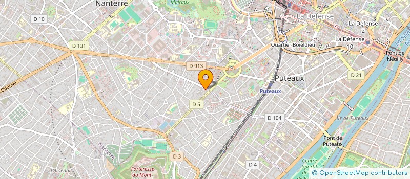 localisation de l'entreprise LES 3 AS  NANTERRE