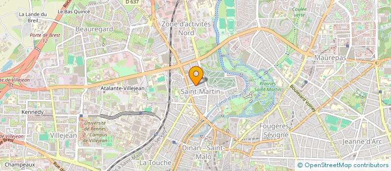 localisation de l'entreprise LES 3 AS  RENNES