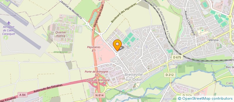 localisation de l'entreprise LES 3 AS  BRETTEVILLE-SUR-ODON