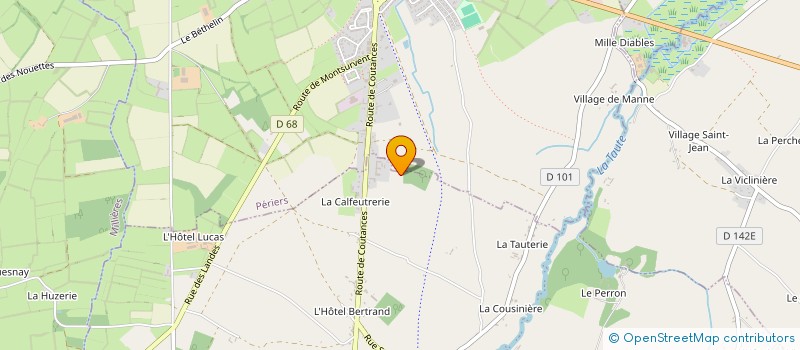 localisation de l'entreprise LES 3 AS DE COEUR à SAINT-SAUVEUR-VILLAGES