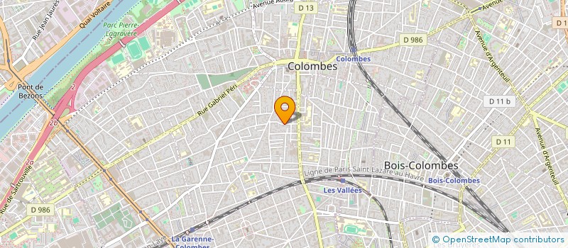 localisation de l'entreprise LES 3 AS SERVICES à COLOMBES