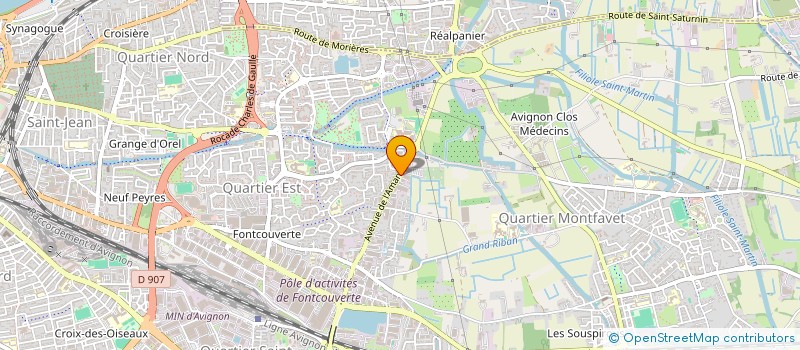 localisation de l'entreprise LES 3 AVENUES  AVIGNON