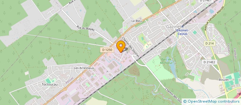 localisation de l'entreprise LES 3 AXES  CESTAS