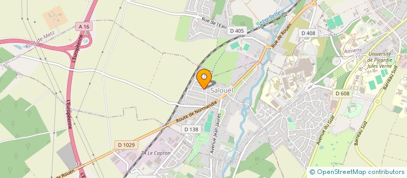 localisation de l'entreprise LES 3 B  SALOUEL