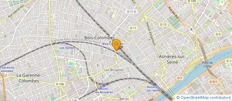 localisation de l'entreprise LES 3 B à ASNIERES-SUR-SEINE