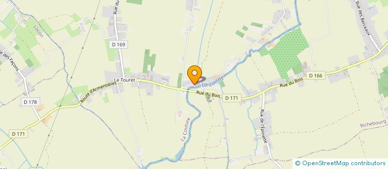 localisation de l'entreprise LES 3 B  LOCON