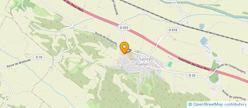 localisation de l'entreprise LES 3 B  MAS-SAINTES-PUELLES