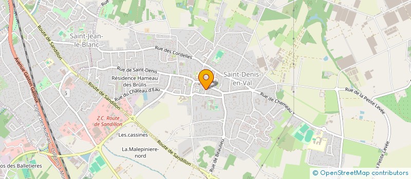 localisation de l'entreprise LES 3 B à SAINT-DENIS-EN-VAL
