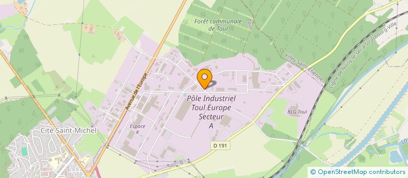 localisation de l'entreprise LES 3 B  TOUL