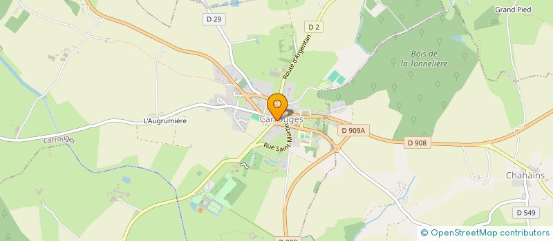 localisation de l'entreprise LES 3 BAIES à CARROUGES