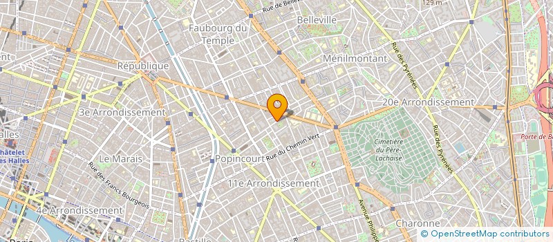 localisation de l'entreprise LES 3 BARMON  PARIS