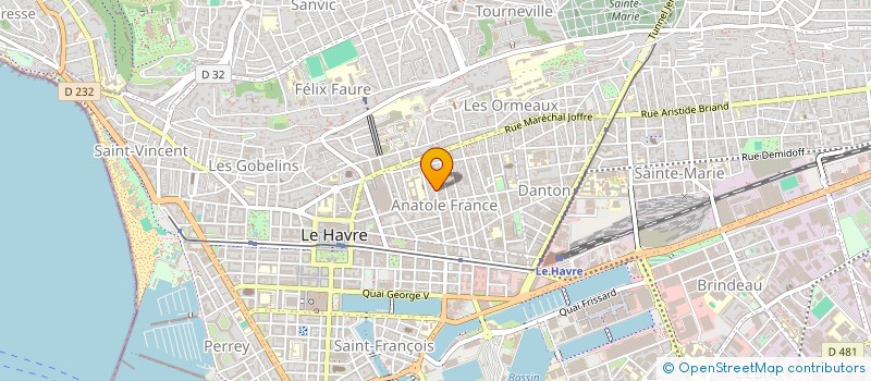 localisation de l'entreprise LES 3 BIGOUDENES  LE HAVRE