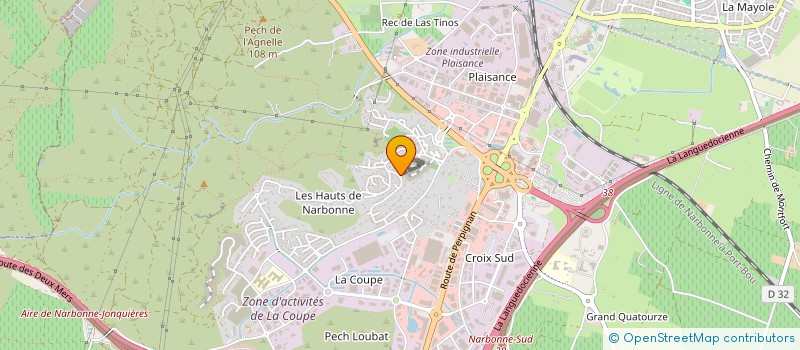 localisation de l'entreprise LES 3 BILLOTS  NARBONNE
