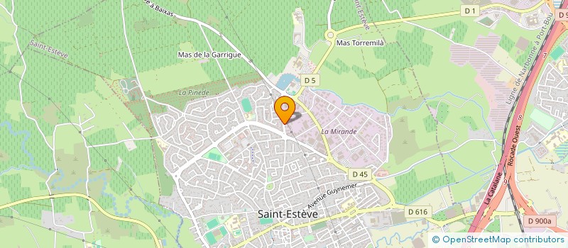 localisation de l'entreprise LES 3 BIO SOCIETE COOPERATIVE à SAINT-ESTEVE