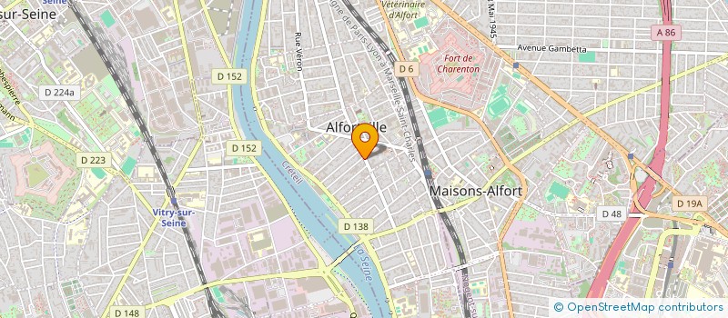 localisation de l'entreprise LES 3 BONDES à ALFORTVILLE