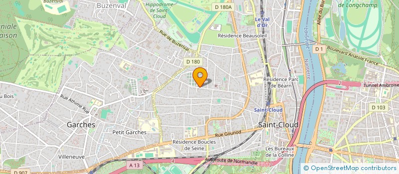 localisation de l'entreprise LES 3 BORNES à SAINT-CLOUD