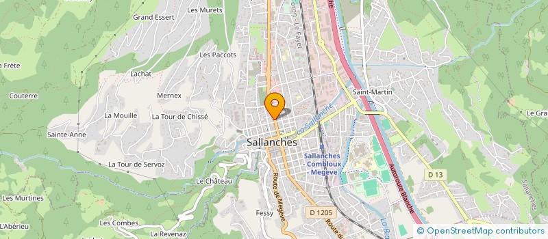 localisation de l'entreprise LES 3 BRON à SALLANCHES