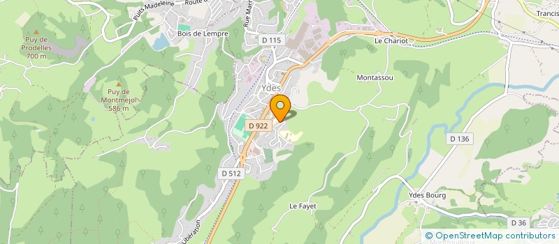 localisation de l'entreprise LES 3 C à YDES