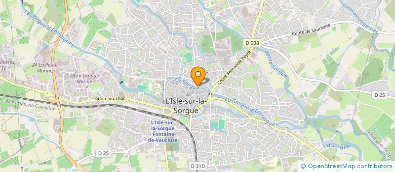 localisation de l'entreprise LES 3 CANARDS  L'ISLE-SUR-LA-SORGUE