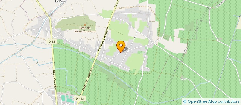 localisation de l'entreprise LES 3 CANAUX  CUXAC-D'AUDE