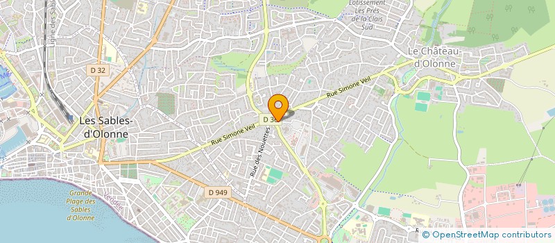localisation de l'entreprise LES 3 CAPS à LES SABLES D'OLONNE
