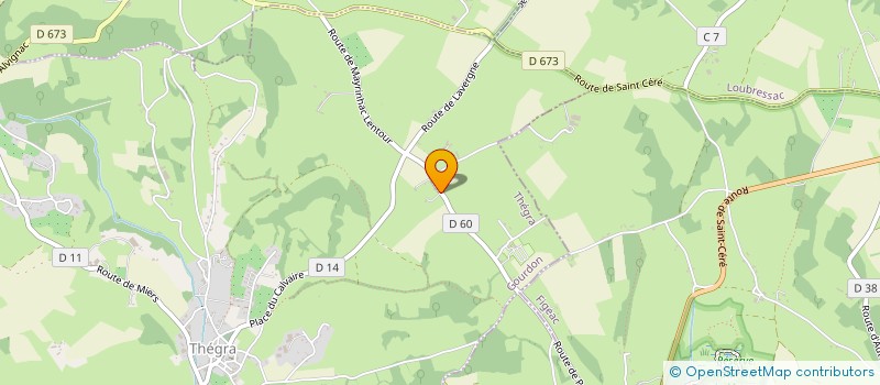 localisation de l'entreprise LES 3 CATALPAS  THEGRA